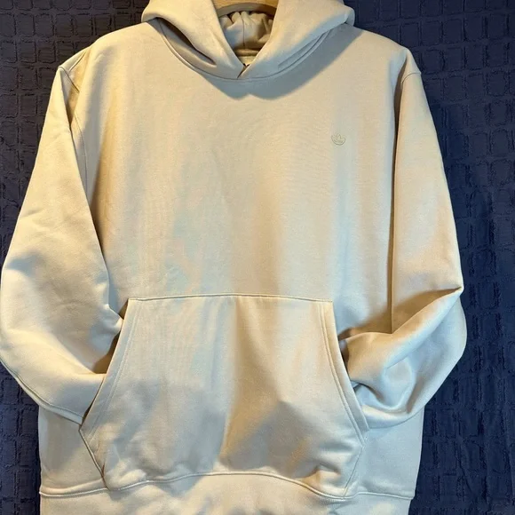 NWT! Adidas Men XL Pullover C Hoodie Beige IM2118 Sweatshirt Originals. - Picture 3 of 14
